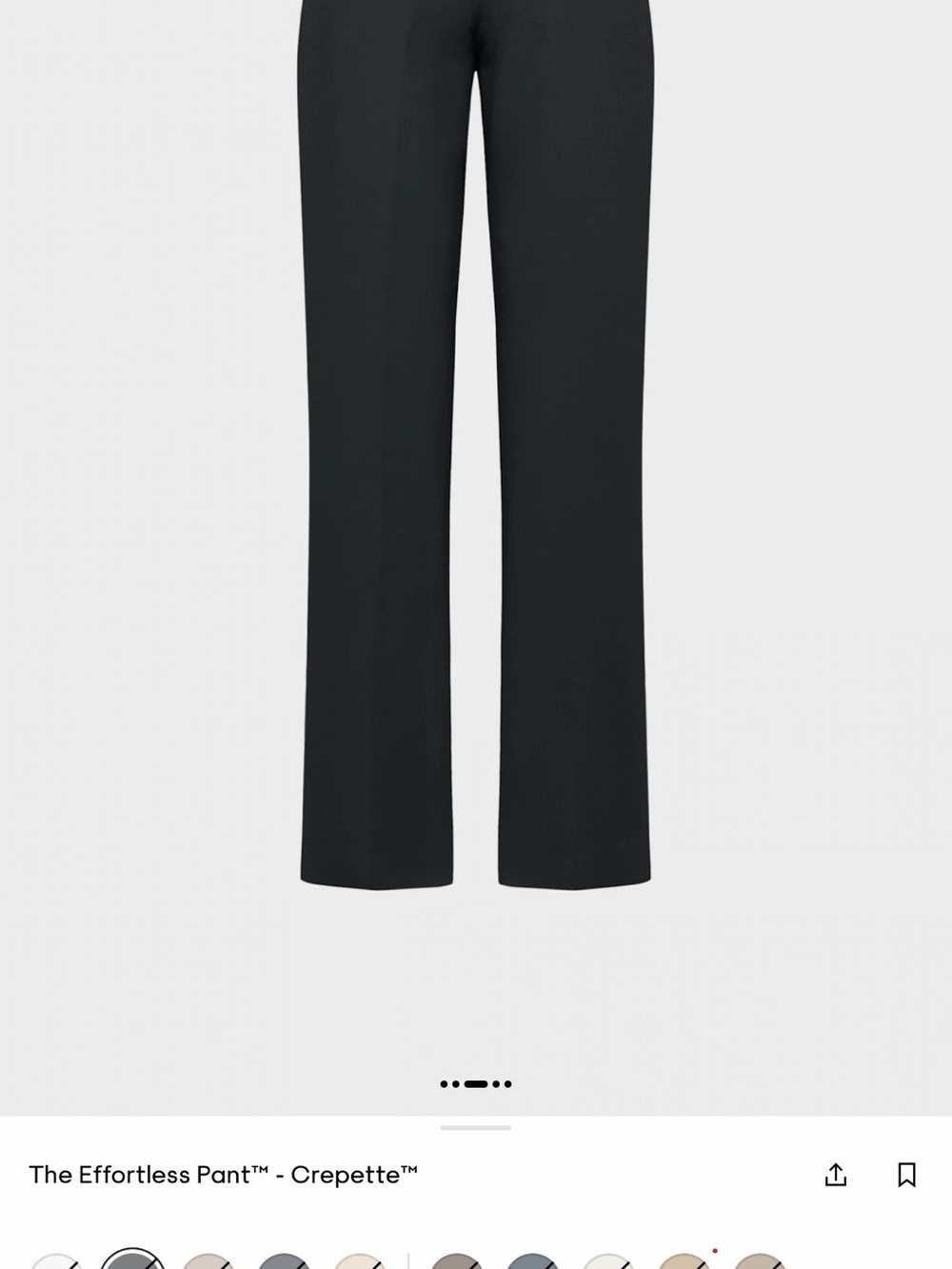 Aritzia (Wilfred) The Effortless Pant™ Crepette in Black 16 tall